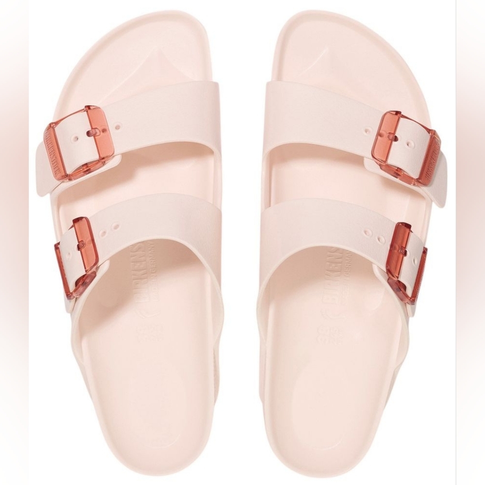 Birkenstock Women's Arizona Stealth Buckle EVA Sandals Light Rose No Box Sz 41